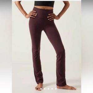 Athleta Elation Straight Leg Pant in Spiced Cabernet